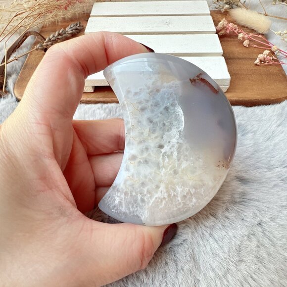 Gorgeous Agate with Druzy Moon - Picture 3 of 5